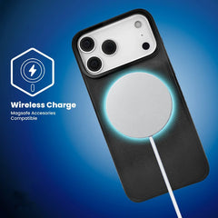 All-Match Funda para iPhone 17 Pro Max con Fibra de Carbono y Anilla 360º – Carcasa Antideslizante con Soporte Integrado, Protección de Cámara y Estilo Diario