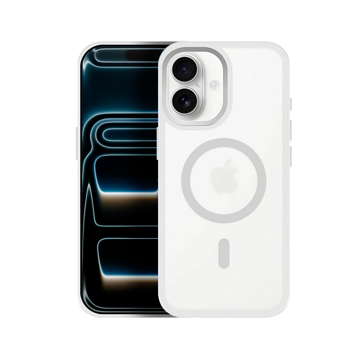 All-Match Funda para iPhone 17 con MagSafe y Efecto Smoked – Carcasa de Silicona Transparente con Soporte Integrado y Protección de Cámara, 4 Colores