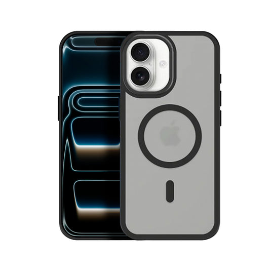 All-Match Funda para iPhone 17 con MagSafe y Efecto Smoked – Carcasa de Silicona Transparente con Soporte Integrado y Protección de Cámara, 4 Colores