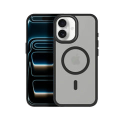 All-Match Funda para iPhone 17 con MagSafe y Efecto Smoked – Carcasa de Silicona Transparente con Soporte Integrado y Protección de Cámara, 4 Colores