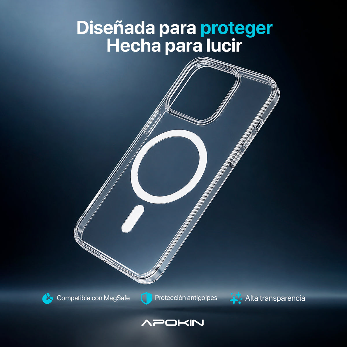 APOKIN Pack 7 en 1 para iPhone 15 Pro: Funda Magnética + Kit Completo de Accesorios