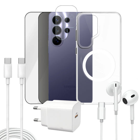 APOKIN Pack 7 en 1 para Galaxy S26 Ultra: Funda Magnética + Kit Completo de Accesorios