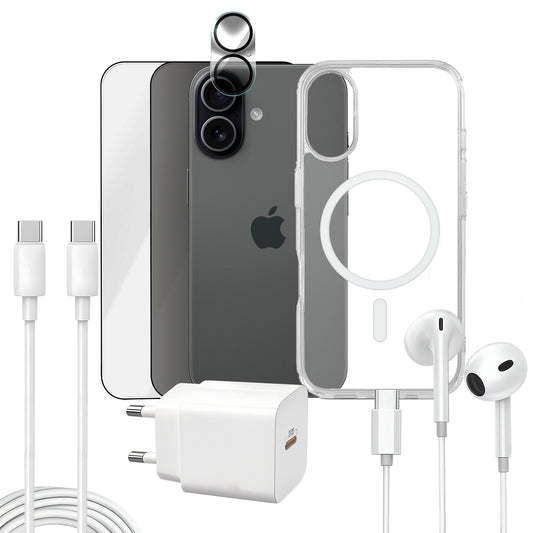 APOKIN Pack 7 en 1 para iPhone 17: Funda Magnética + Kit Completo de Accesorios