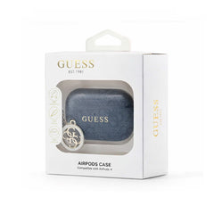Guess Funda para AirPods Pro 3 Negra 4G – Carcasa Protectora con Colgante, Diseño Elegante y Ajuste Preciso