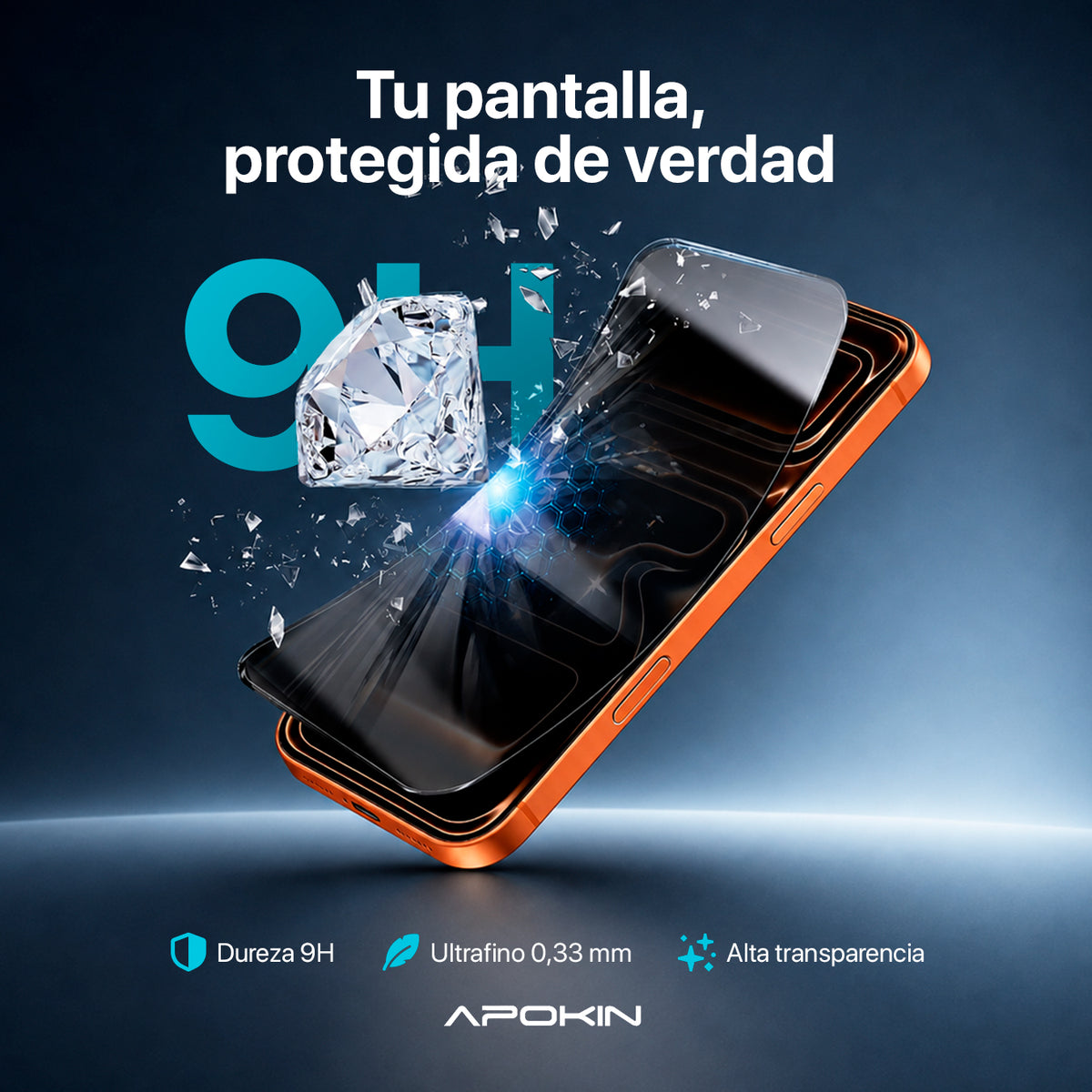 APOKIN Pack 7 en 1 para iPhone 16: Funda Magnética + Kit Completo de Accesorios