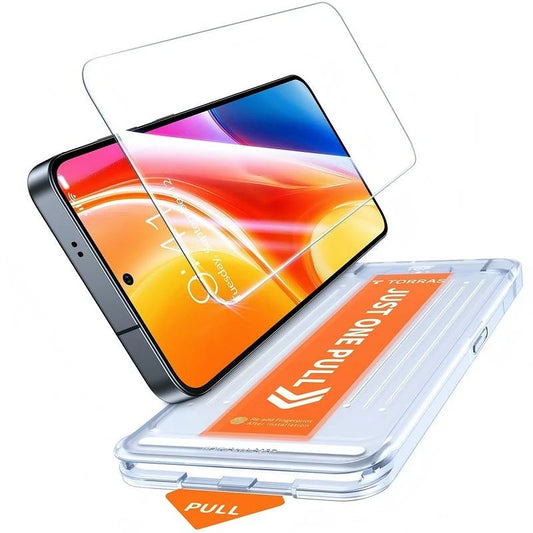 TORRAS Cristal Templado con Kit de Alineación Guiada para Galaxy S26, Transparente
