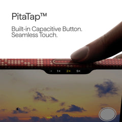 PITAKA Case for iPhone 17 Pro - Ultra-Thin Monogram Gold/Red Case, Ultralight Design and Precise Fit
