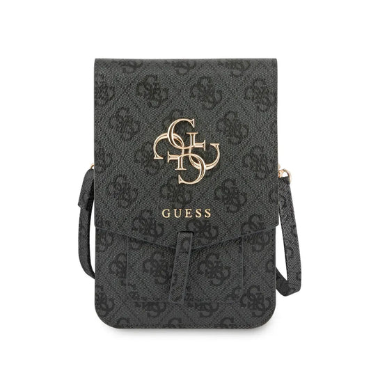 Guess Phone Bag – Black Bag with 4G Logo, Elegant Design and Universal Fit