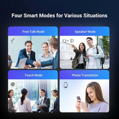 Wooask Auriculares F56 Traductor de Idiomas M3 AI – Cascos Inalámbricos Bluetooth Blanco con Traducción en Tiempo Real, Comunicación Fluida y Uso Cómodo