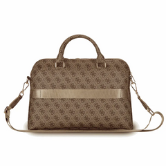 Guess Bolsa para Portátil de 13" a 15" Marrón 4G – Funda para Laptop con Compartimento Acolchado, Diseño Elegante y Protección Segura