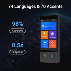 Wooask W12 Language Translator Device – AI Offline Translator, Accurate Translation and Portable Use