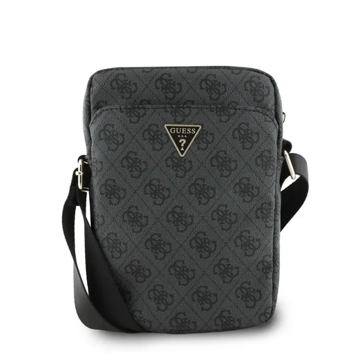 Guess Bandolera para Tablet o iPad de 10" de Polipiel con Logo Triangular, Negra