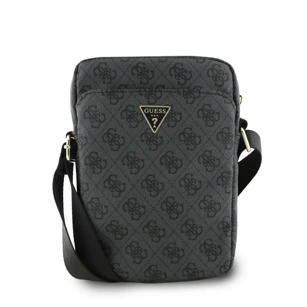 Bandolera Guess Premium para Tablet de 10": Diseño Negro con Logo Triangular Icónico
