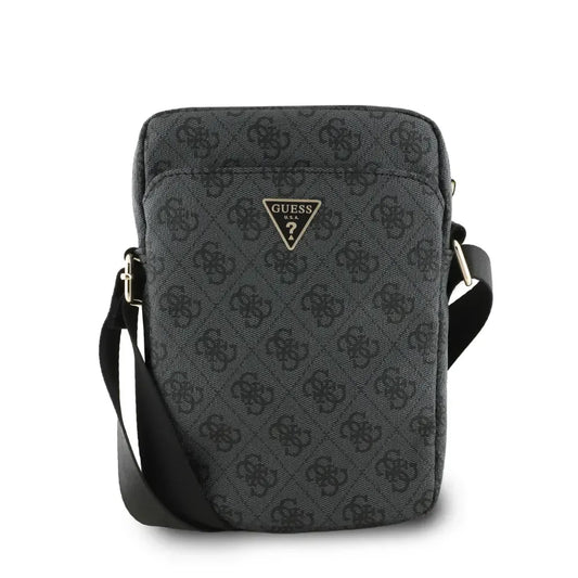 Bandolera Guess Premium para Tablet de 10": Diseño Negro con Logo Triangular Icónico