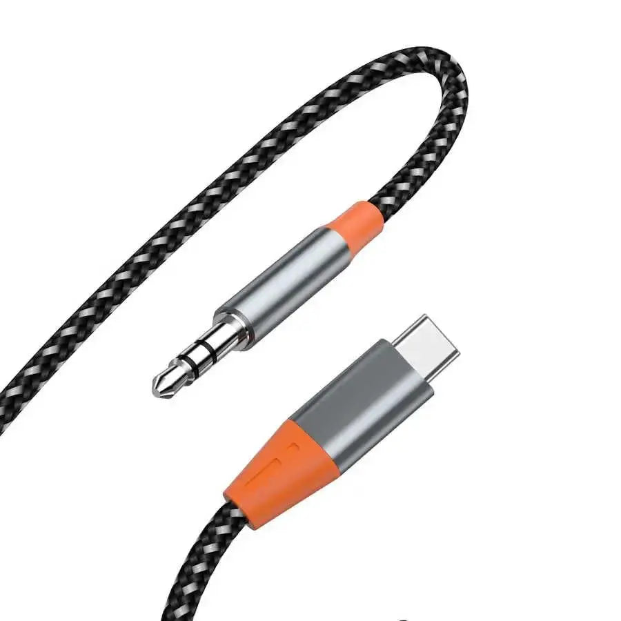 Cable Audio Jack a Tipo-C Negro